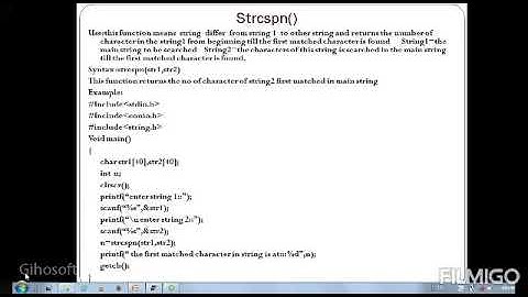 13- strcspn() function unit 3