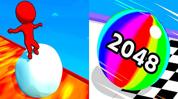 Snow Race! vs Ball Run 2048 🎆🛸 Max Level Gameplay Walkthrough Android iOS Update V3N8