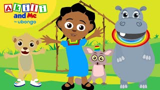 Count from 1 to 15 with Sticks! | Numbers & Shapes with Akili and Me | African Educational Cartoons screenshot 5