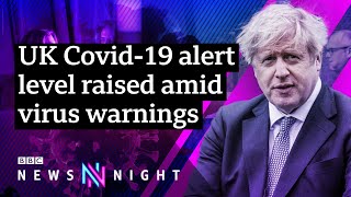 Further restrictions as the UK's #Covid19 alert level raised - BBC Newsnight