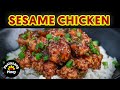 Sesame Chicken | Fried Chicken Nuggets with Sesame Glaze | Easy Chicken Recipe