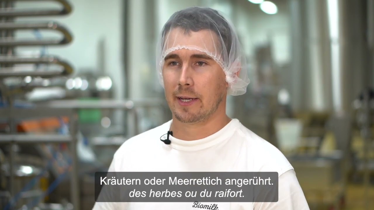 Quarkproduktion bei Biomilk - Production de séré chez Biomilk
