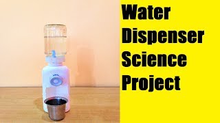 water dispenser science project working model | DIY | best out of waste | howtofunda