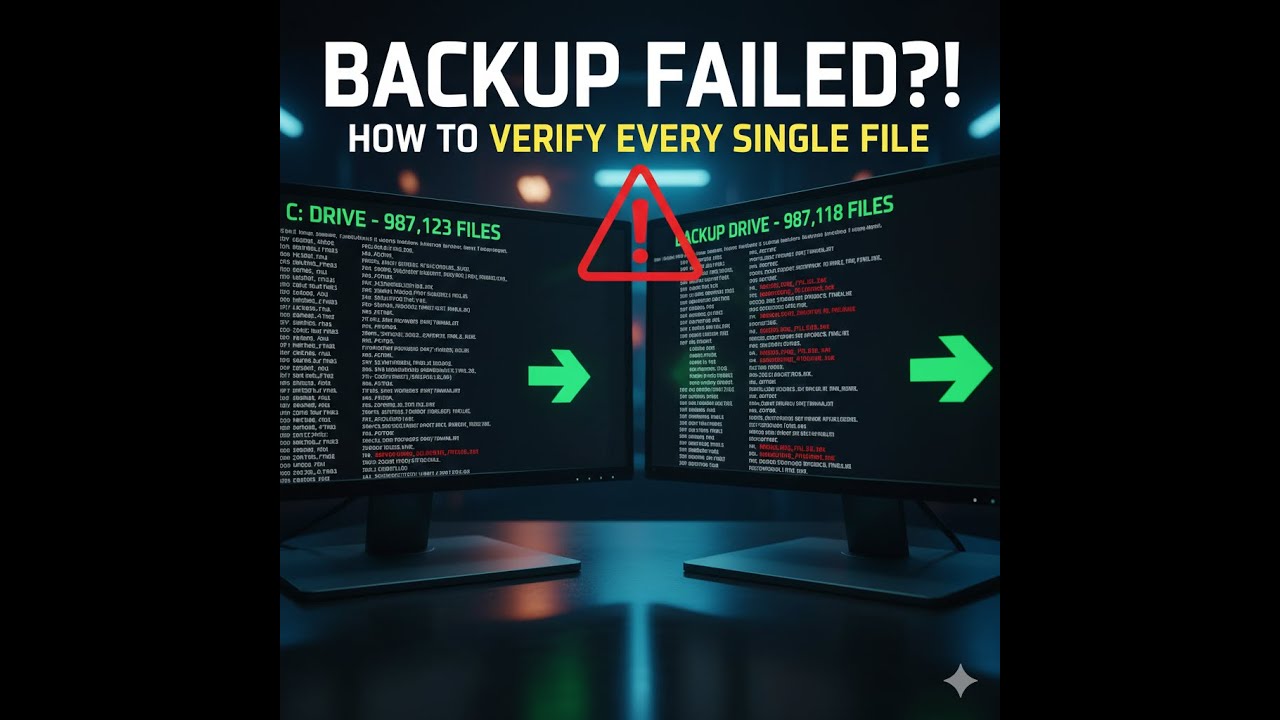How to Count Every File on Any Drive (Windows CMD) - Perfect for Backups