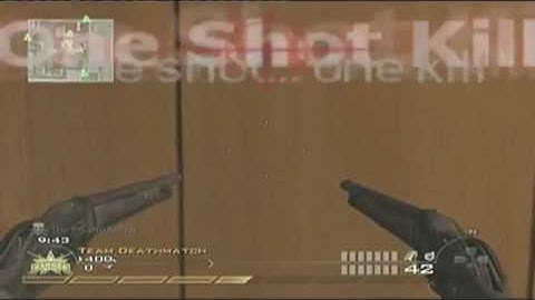 CoD-MW2 Quad Kill 1 Bullet!