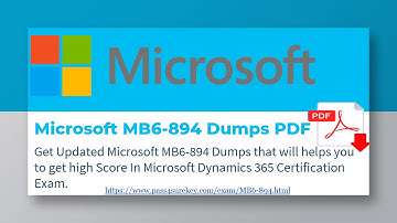 Microsoft Dynamics MB6 894 dumps PDF - Mb6-894 Study Material