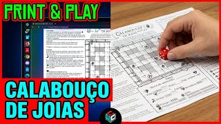 Calabouço de Joias - Print and Play - Joquinhos Hard