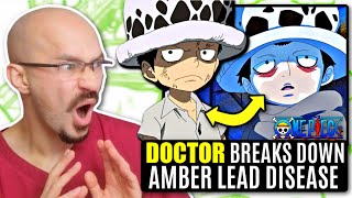 DOCTOR Reacts to Trafalgar Law's Amber Lead Disease | ONE PIECE Anime