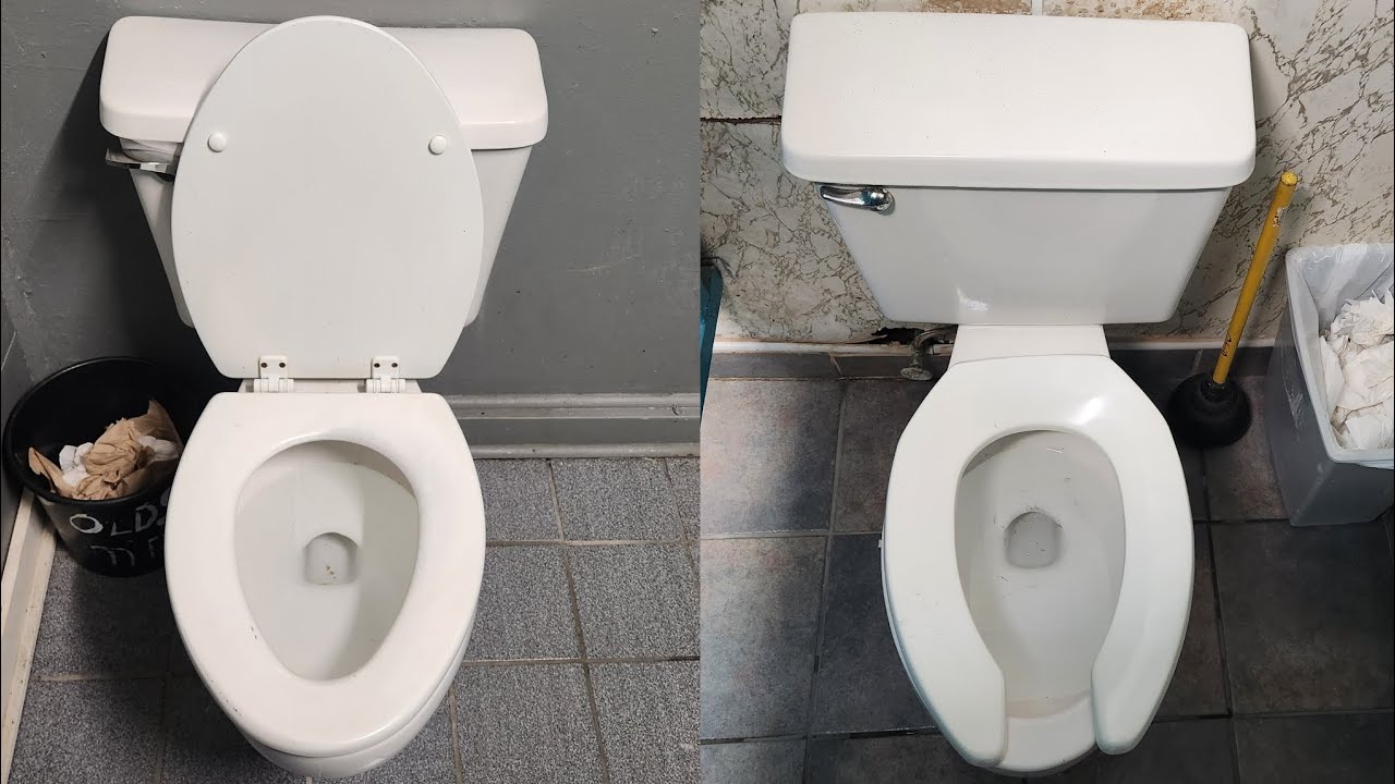 Two 1980s Briggs Conserver toilets (ADA height) YouTube