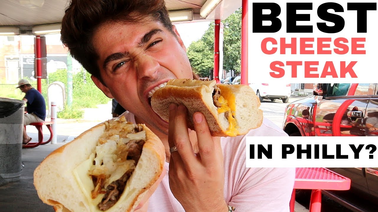 BEST CHEESESTEAK IN PHILLY!? Pat's vs Geno's! Food Challenge | DEVOUR POWER
