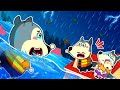 Oh No, Baby! Heavy Rainstorm Flooded Wolfoo&#39;s House! | Safety Tips in Natural Disasters For Kids