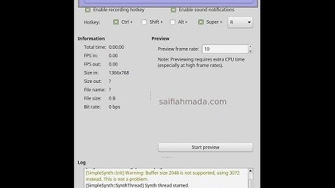 how to install simplescreenrecorder and use it