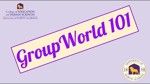 GroupWorld Quick Introductory Demo