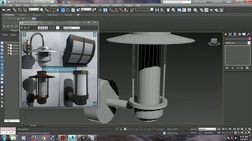 Tutorial on Modeling a lamp in 3dsmax. (Part 3)