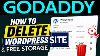 Free Storage - Delete WordPress Site in GoDaddy 2026