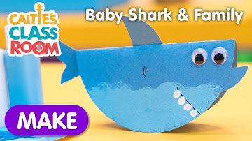 Learn How To Make A Baby Shark & Family Craft!