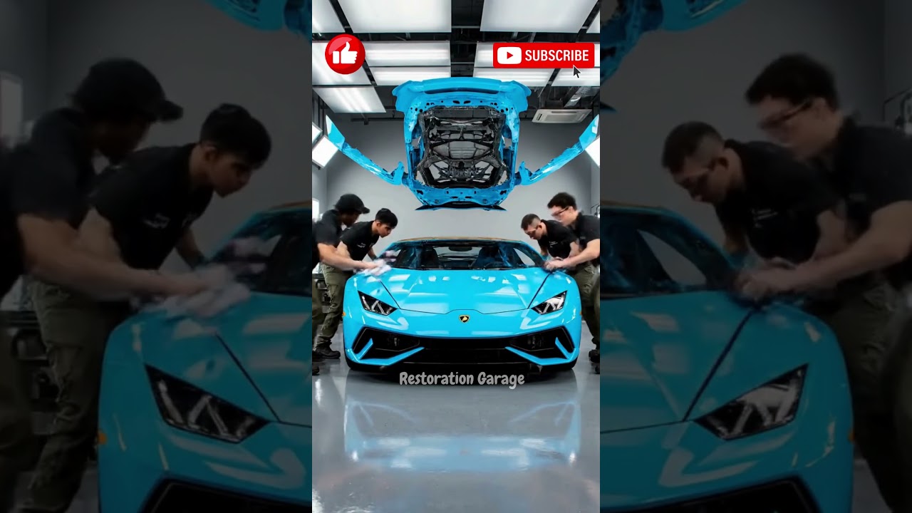 ASMR Car Restoration|Lamborghini Huracán LP 610-4 Full Rebuild from Abandoned 