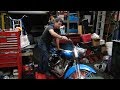 #141-C how to do it, kick start a bike after a flood 1965 xlh sportster xl harley by tatro machine