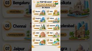 India’s Most Famous Cities Ranked 🌆 India’s Iconic Cities – Top 10 List #India #Famous #Cities