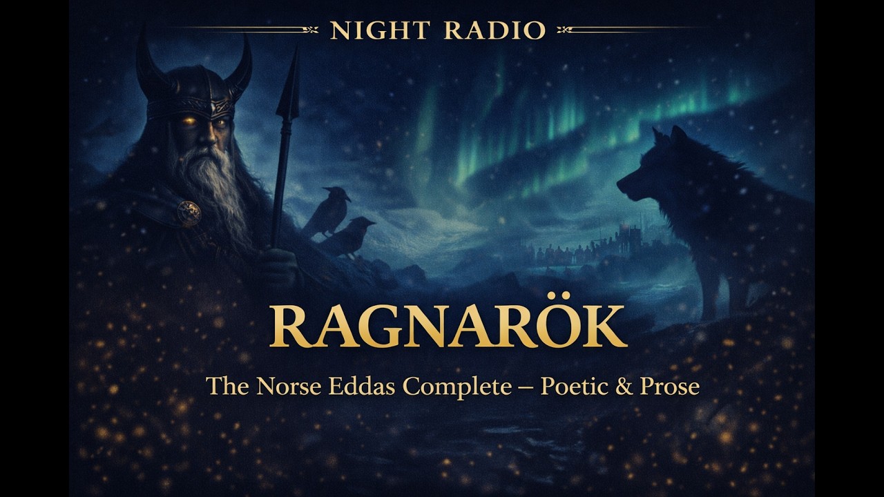 The Norse Eddas Complete — Poetic & Prose | Ancient Prophecy & Epic Tales | Night Radio: Mythology