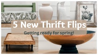 5 NEW SPRING THRIFT FLIPS | TRASH TO TREASURE DIY | SPRING THRIFT FLIP | COTTAGE FARMHOUSE DECOR