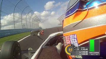 Watkins Glen 2016 hot lap with Dashware data overlay