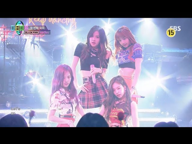 BLACKPINK - OPENING MEDLDY 0812 SBS PARTY PEOPLE class=