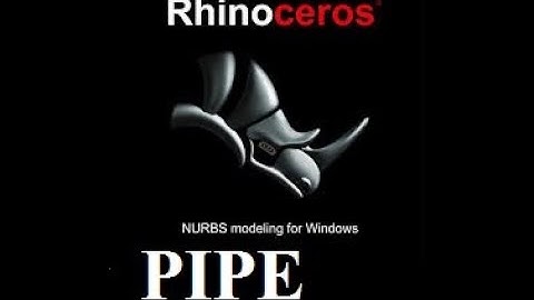 how to use PIPE tool in rhino