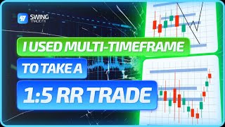 I USED MULTITIMEFRAME ANALYSIS TO TAKE A 1:5 RR TRADE!! (TP SMASHED)