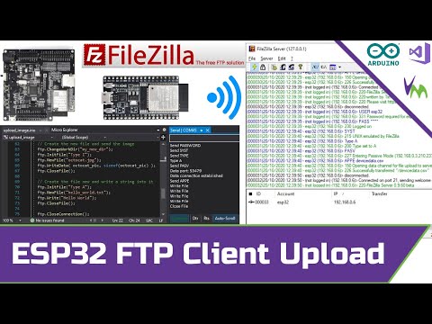 Using ESP32 FTP Arduino Client for File Uploads