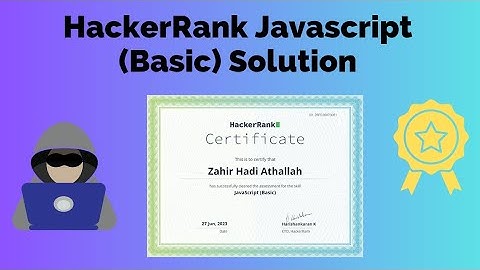 HackerRank Javascript (Basic) Solution