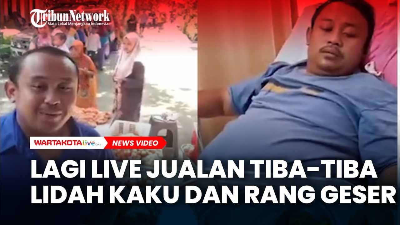 Lagi Live Jualan Tiba-Tiba Lidah Kaku dan Rang Geser