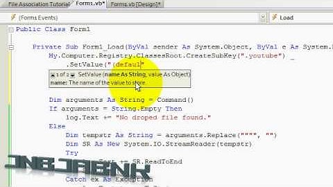File Association Tutorial [vb 2008/.NET] [pt.2]