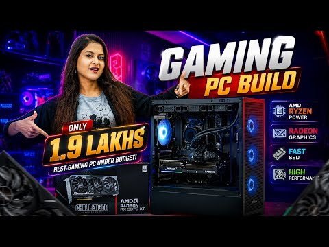 ₹1.9 Lakh Gaming Beast Build 🔥 | Ryzen 5 9600X + RX 9070 XT + 240Hz QHD Gaming Setup