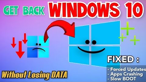 Get BACK Windows 10 Without Losing ANY DATA | Downgrade From Windows 11 |
