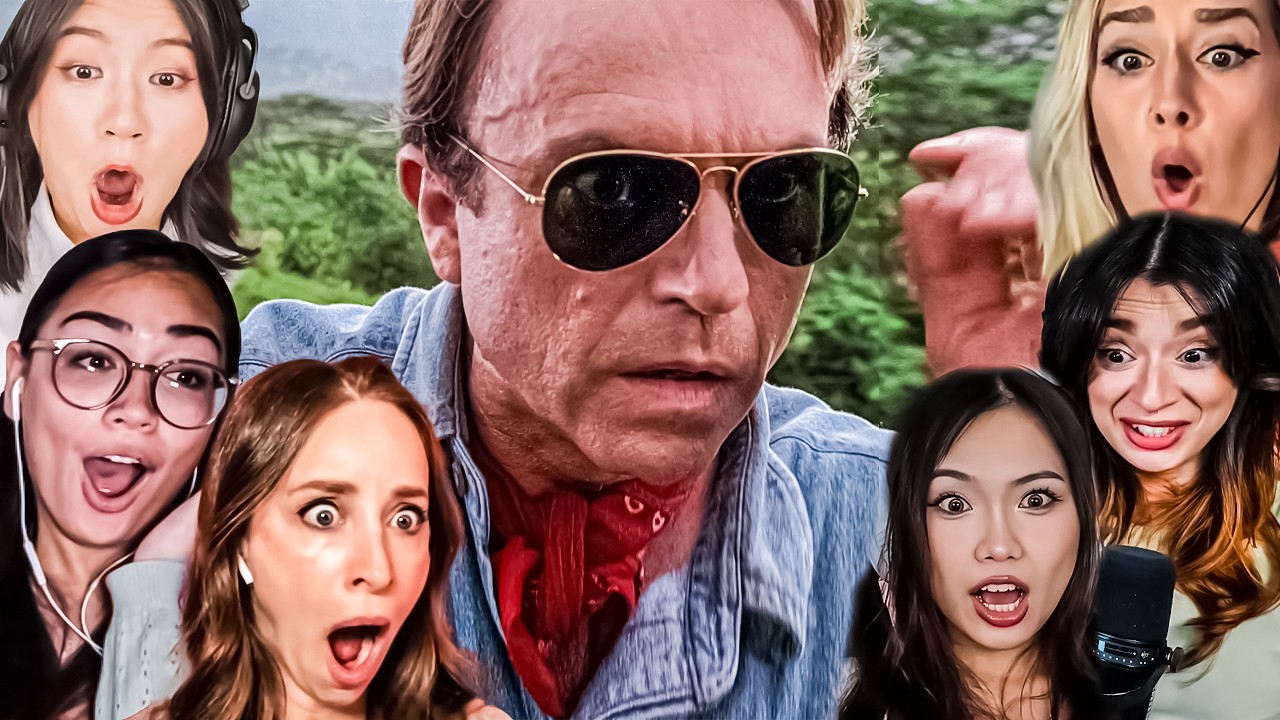 TOP FEMALE "WELCOME TO JURASSIC PARK" Reactions! Jurassic Park Movie Reaction