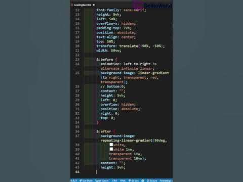 Red Loading Bar | HTML CSS - YouTube