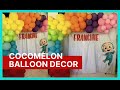 Cocomelon balloon garland decor  how to make balloon garland  tutorial  decorate with me