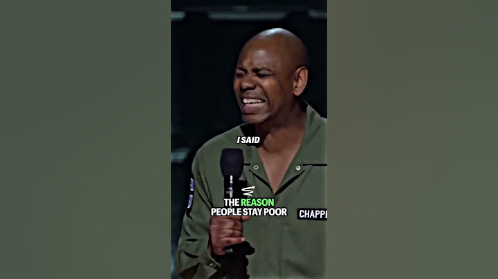 Dave Chappelle's Dad taught him an important lesson