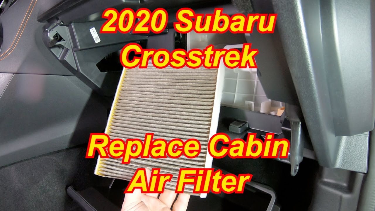 How To: 2020 Subaru Crosstrek - Replace Cabin Air Filter - YouTube