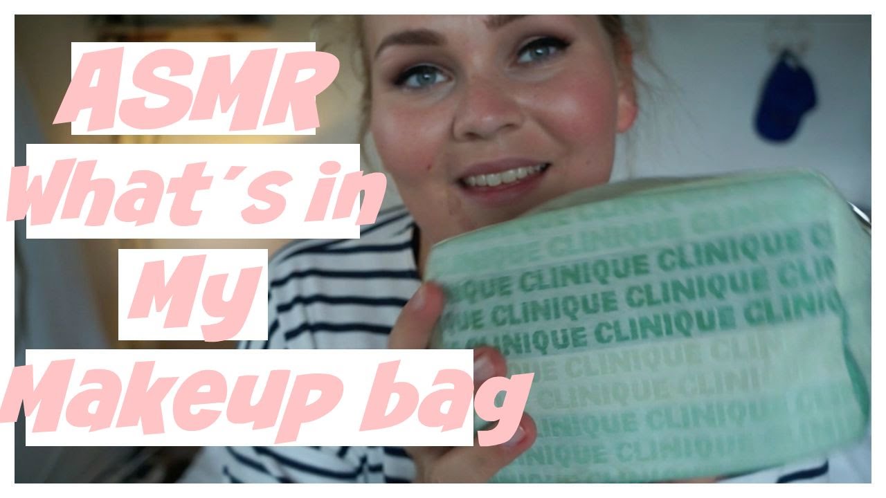 ASMR // What´s in my Makeup Bag (Soft whisper & gentle Tapping) - YouTube