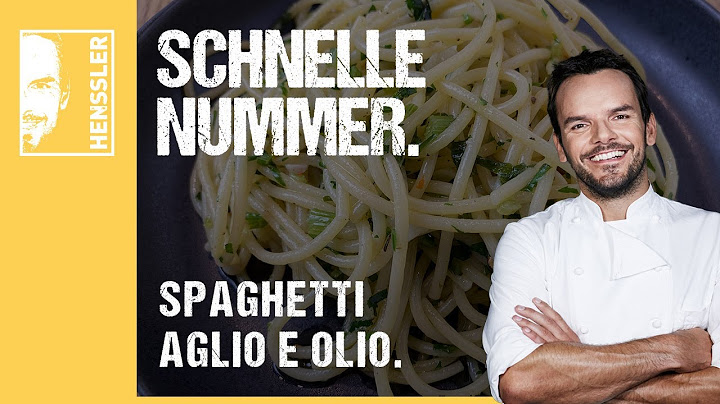 Quick spaghetti aglio e olio recipe by Steffen Henssler