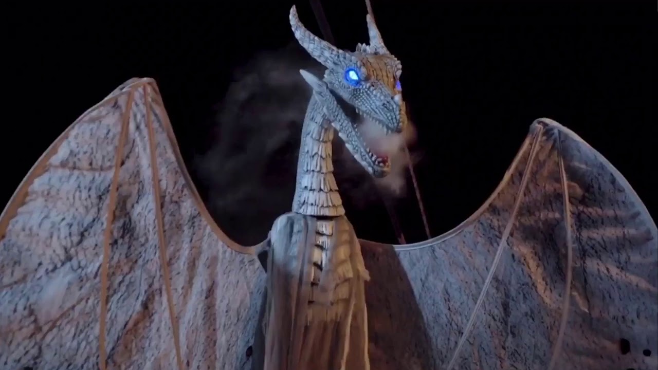 6.4 FT Arctic Dragon Animatronic Spirit Halloween YouTube