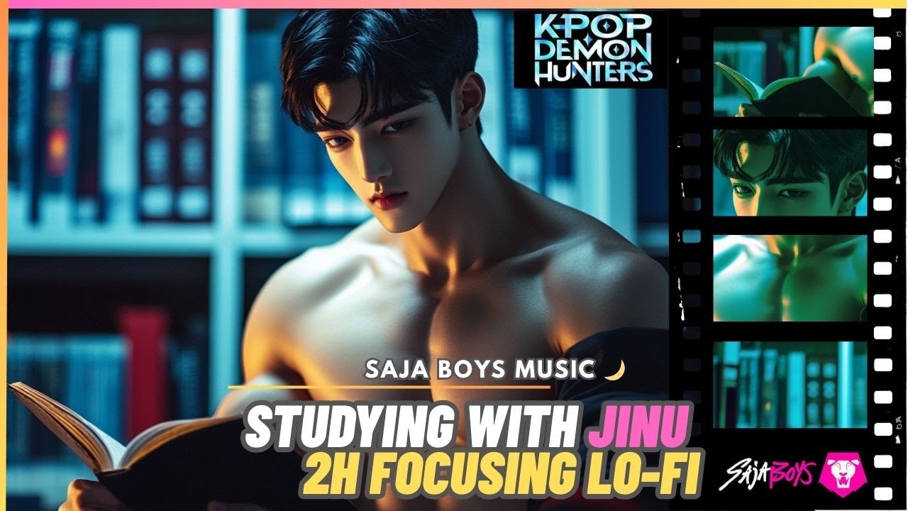 [2 HOUR]📚 Study with Jinu | Lo-Fi Focus Music, Concentrate & Study Beats |Boyfriend Study Companion