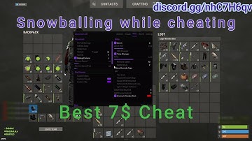 How a rust cheater plays on a official 800 pop server