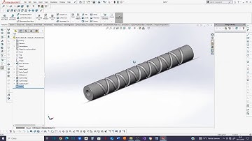 SOLIDWORKS TUTORIAL: Creare un albero a doppia elica (Double Helix Shaft) ,Guida passo dopo passo