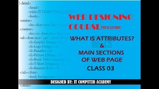 web designing full course in hindi/urdu | Class 03 | IT Computer Academy