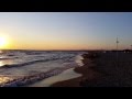 Sea sunset! Tramonto sul mare riviera laziale, loc. Passoscuro (4k)