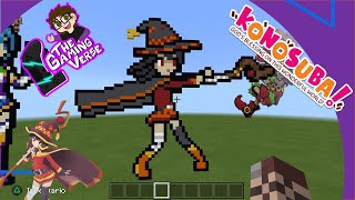 Minecraft pixel art Konosuba part 2 Megumin   tutorial