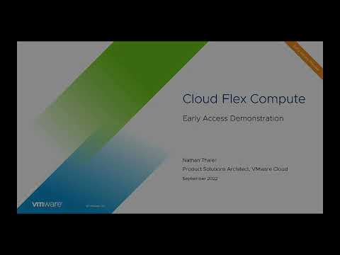 VMware Cloud Flex Compute - Early Access Demo